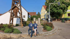 Abmarsch am Bahnhof Pfreimd (Untersteinbach)