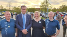 v. l.: Dr. Thilo Berg (2. SM), Dr. Markus S�der, Martina Herrmann (1. SM), Wigbert Herrmann (Kassier)